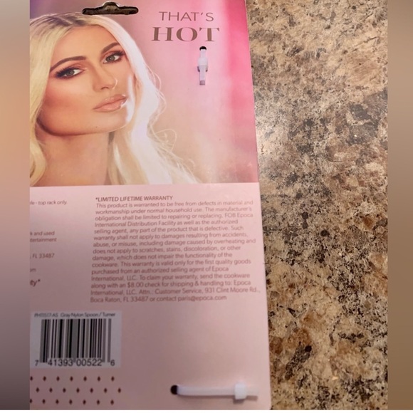 NWT Paris Hilton Pink 9 inch Cake Pan & 2 PIECE TOOL SET - Gold Spoon & Turner - Picture 8 of 16